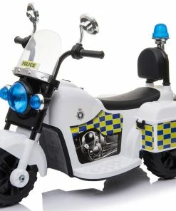 6V Police Motorcycle White
