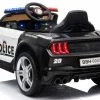 12V Police Car Ride On Black