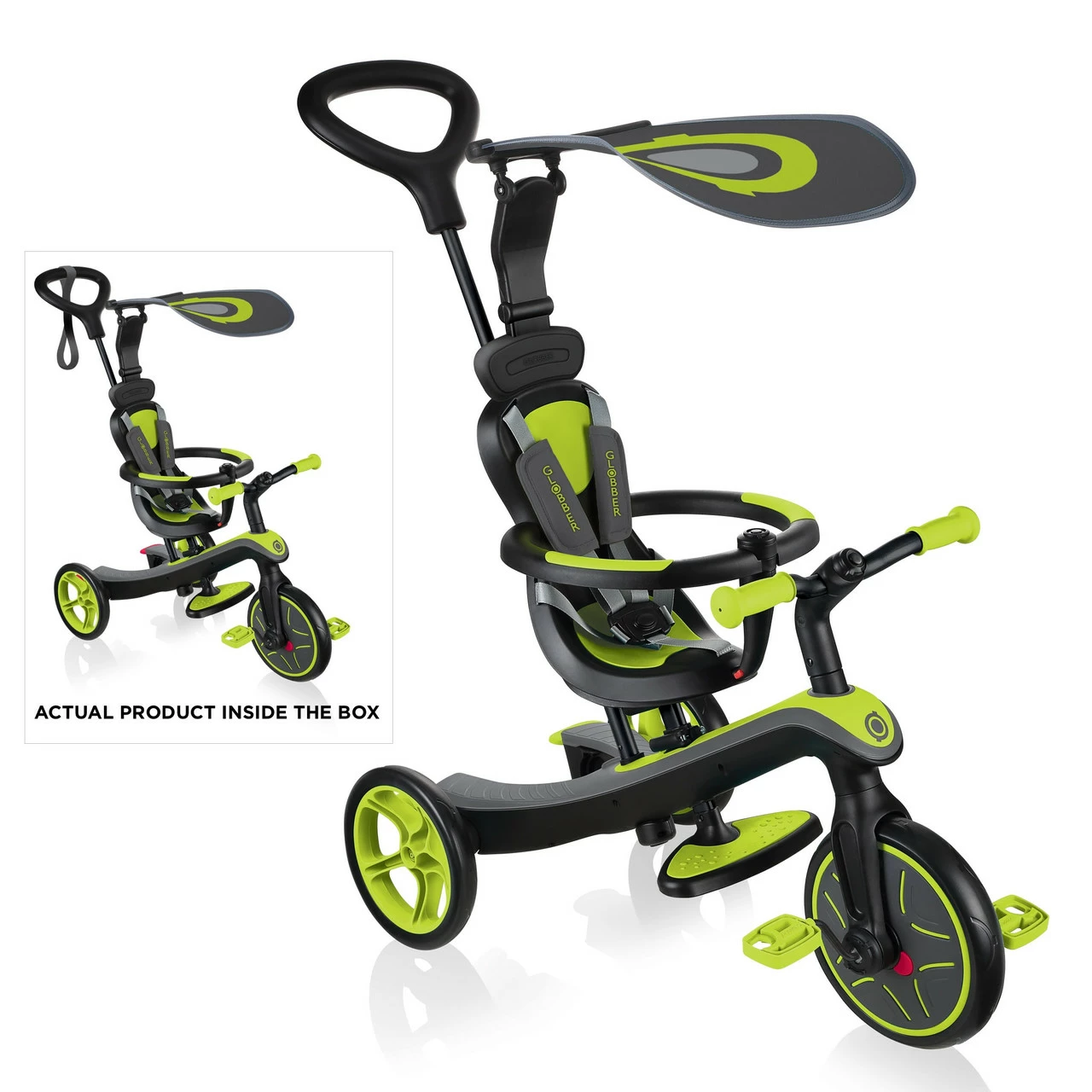 Globber Trike 4In1 Lime 3 Globber Trike 4In1 Lime