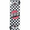 Rad Board Co Skateboard Crew Checkers Black/ White - 8"