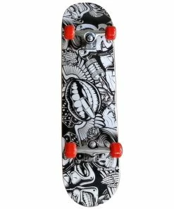 Swifte 31 X 8" Skateboard - Clown And Skulls