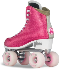 Crazy Skates Disco Glam Rollerskates Pink Glitter 31-34