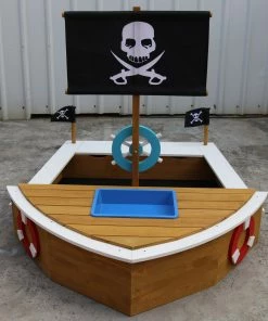 Pirate Boat Shaped Sandpit