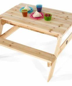 Little Tikes Shop -Little Tikes Shop 25070AB72 Plum Wooden Sand and Picnic Table Natural 2 50431.1586158378