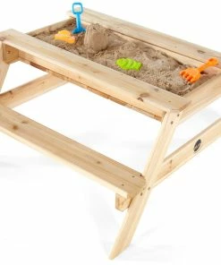 Plum Wooden Sand And Picnic Table -Little Tikes Shop 25070AB72 Plum Wooden Sand and Picnic Table Natural Open 85775.1586158378