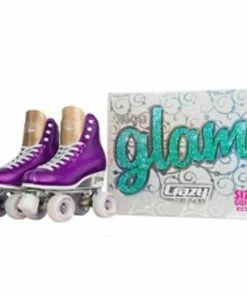 Crazy Skates Disco Glam Rollerskates Purple Glitter 35-38 -Little Tikes Shop 2 56584.1636429764