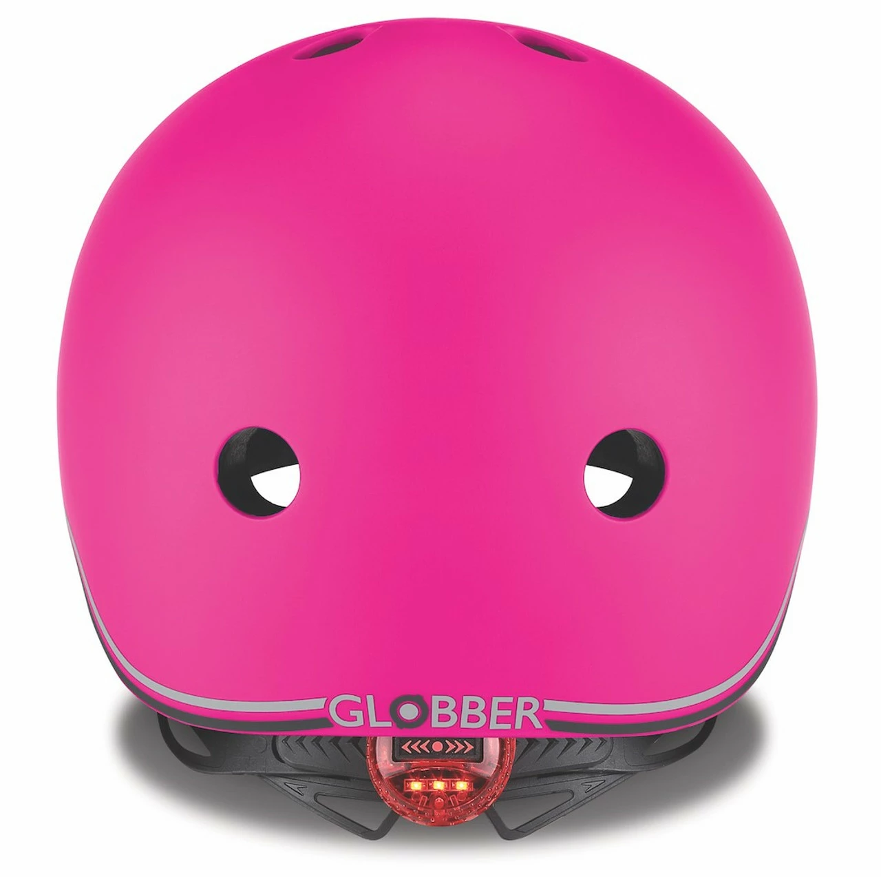 Globber Helmet With Flashing LED Light - Deep Pink - 46-51cm 5 Globber Helmet With Flashing LED Light - Deep Pink - 46-51cm - Image 3
