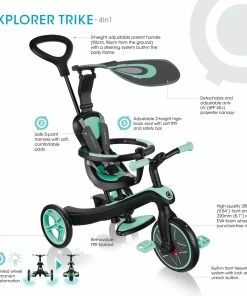 Globber Explorer Trike 4 In 1 - Mint 9 Globber Explorer Trike 4 In 1 - Mint -Little Tikes Shop G632 206 AUS 3 34734.1596001762