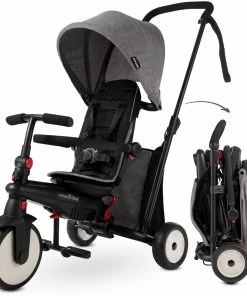 Smartrike STR3 Journey Grey - Folding Baby Tricycle 6 In 1