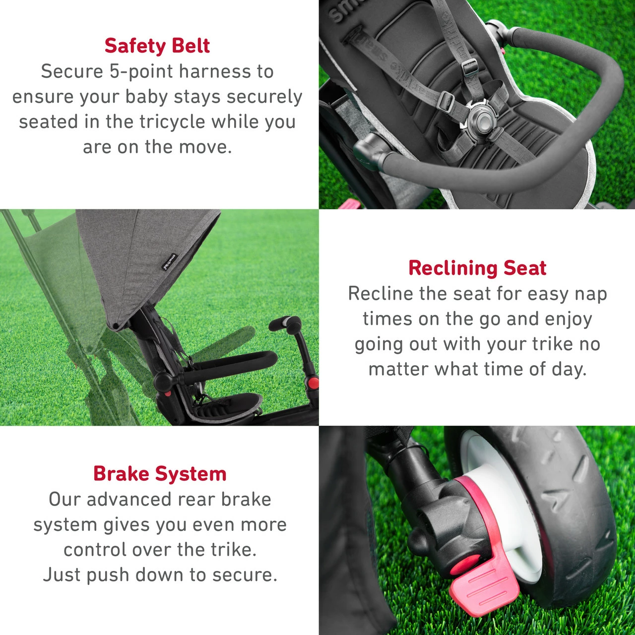 Smartrike STR3 Journey Grey - Folding Baby Tricycle 6 In 1 6 Smartrike STR3 Journey Grey - Folding Baby Tricycle 6 In 1 - Image 5