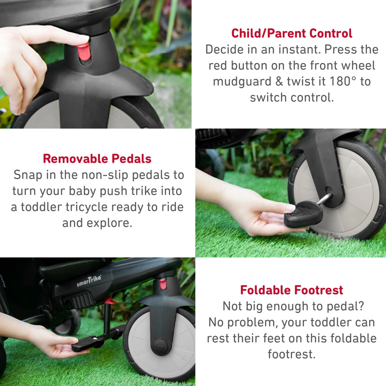 Smartrike STR3 Journey Grey - Folding Baby Tricycle 6 In 1 5 Smartrike STR3 Journey Grey - Folding Baby Tricycle 6 In 1 - Image 4