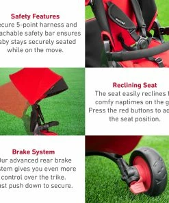 Smartrike STR7J Red - Folding Baby Tricycle 7 In 1 15 Smartrike STR7J Red - Folding Baby Tricycle 7 In 1 -Little Tikes Shop STR7 J RED 2019 21761.1595281545