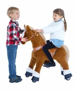 PonyCycle - Horse Medium Brown With White Hoof