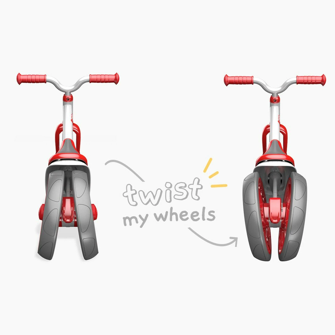 Y Velo Twista Red Balance Bike 6 Y Velo Twista Red Balance Bike - Image 4