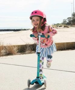 Mini Micro Deluxe Aqua -Little Tikes Shop girl scootin on her mini micro deluxe scooter aqua 31276.1588080973