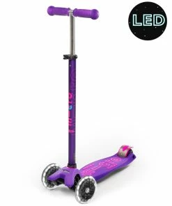 Maxi Micro Deluxe Led Scooter - Purple 10 Maxi Micro Deluxe Led Scooter - Purple -Little Tikes Shop maxi micro deluxe LED wheel kids scooter purple MMD066 94844.1611120881